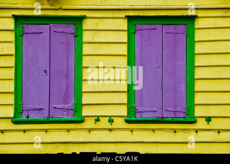 Farbenfrohe Gebäude, St. Johns, Antigua Stockfoto