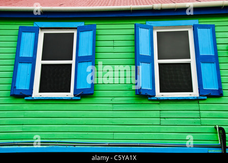 Farbenfrohe Gebäude, St. Johns, Antigua Stockfoto