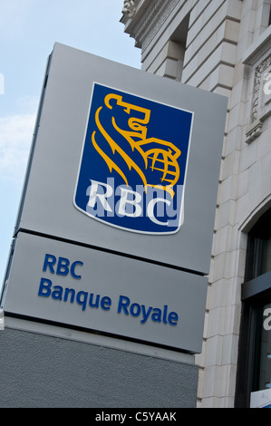 Royal Bank Laurier Street Montreal Kanada Stockfoto