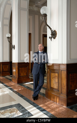Portrait von Herr Corrado Passera Ceo bei Banca Intesa San Paolo, Italien Stockfoto
