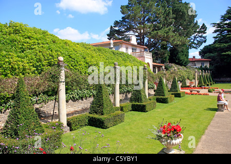 Die Grand italienischen Gärten in Compton Acres in Dorset, England Stockfoto