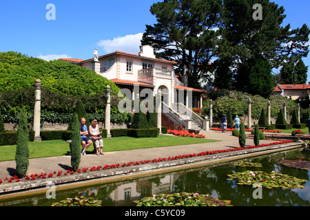 Die Grand italienischen Gärten in Compton Acres in Dorset, England Stockfoto