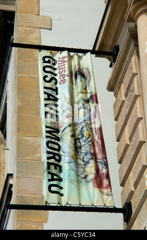 Melden Sie für Gustave Moreau Museum, Paris, Frankreich Stockfoto