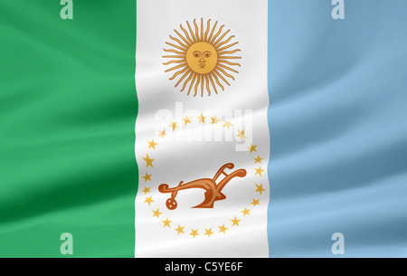 Hohe Auflösung Flagge der argentinischen Provinz von Resistencia Stockfoto