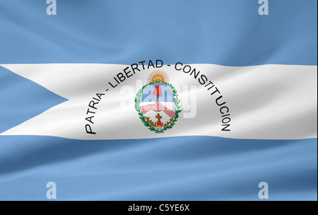 Hohe Auflösung Flagge der argentinischen Provinz Corrientes Stockfoto