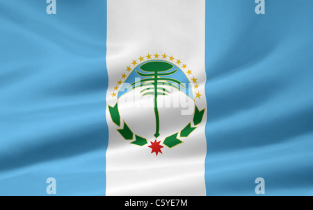 Hohe Auflösung Flagge der argentinischen Provinz Neuquén Stockfoto