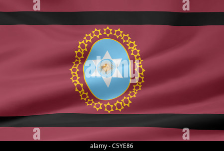 Hohe Auflösung-Flagge der argentinischen Provinz Salta Stockfoto