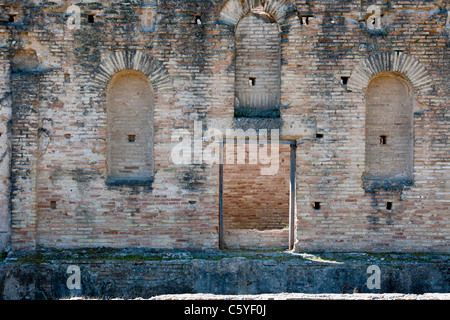 Das antike Olympia, Heimat von Griechenlands Spiele 776 v. Chr. archäologische Stätte & Museum, Gymnasium, Palästra, Wrestling Schule, Katakolon, Griechenland Stockfoto