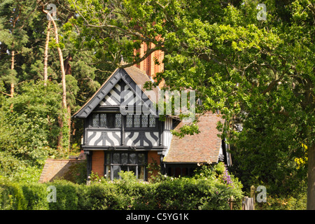 Neue North Lodge am Madresfield Gericht und angestammten Heimat Lygon Familie Grafen Beauchamp, Malvern, Worcestershire. Stockfoto