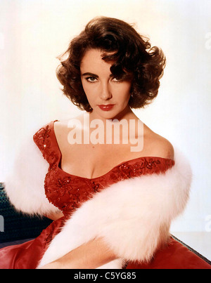 Britisch-amerikanische Schauspielerin ELIZABETH TAYLOR (1932-2011) über 1956 Stockfoto