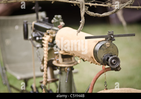 Vickers wassergekühlte Maschinengewehr Stockfoto