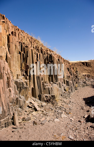 Die Orgel Rohre, Twyfelfontein, Damaraland, Kaokoveld, Namibia. Stockfoto