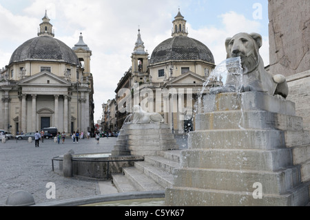 Piazza del Popolo, Rom Stockfoto