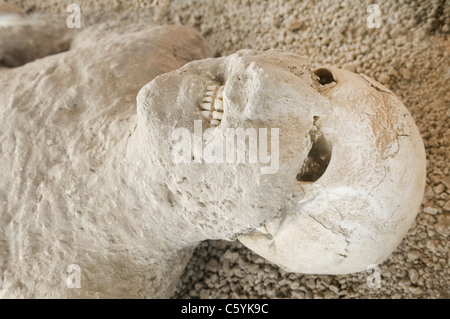 Pompeji Opfer, Gips Stockfoto