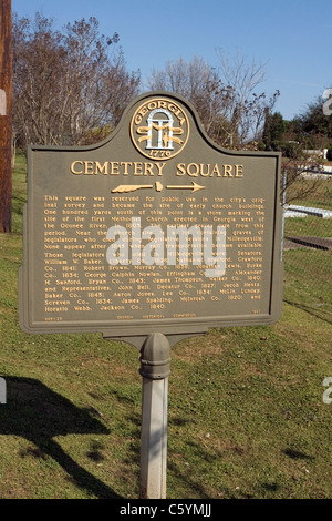 FRIEDHOF PLATZ. Dieser Platz war für den öffentlichen Gebrauch in der Stadt ursprünglichen Umfrage vorbehalten. Stockfoto