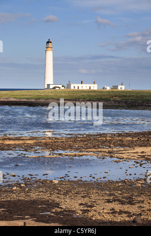 Scheunen-Ness-Leuchtturm in der Nähe von Dunbar, East Lothian, Schottland, UK Stockfoto