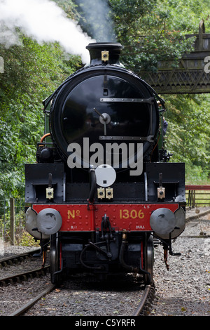 B1-Klasse Dampflokomotive, "Mayflower", nähert sich Markt Boswell Bahnhof Stockfoto