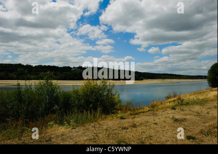 Loire-Tal, Saint-Clément-des-Levées Stockfoto