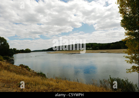 Loire-Tal, Saint-Clément-des-Levées Stockfoto