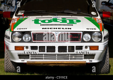 1989 Lancia Delta Integrale 8V front-End. Im Fahrerlager auf dem 2011 Goodwood Festival of Speed, Sussex, England, UK. Stockfoto