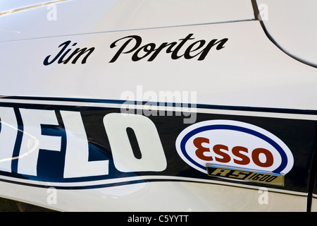 Detail der 1972 Ford Escort Mk1 RS1600, Clark/Mason RAC Gewinner hautnah. 2011 Goodwood Festival of Speed, Sussex, UK. Stockfoto