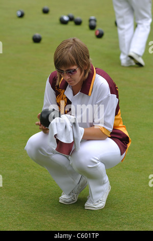 Frauen Schalen in Leamington Spa, Großbritannien Stockfoto