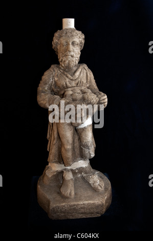 Statue aus Marmor Roman Perge Perga1 - 2-Cent-AD-Türkei Stockfoto