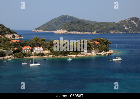 Kolocep, Kroatien Stockfoto