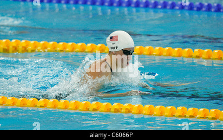 KATIE HOFF WOMENS 400M LAGENSCHWIMMEN Olympiastadion Peking CHINA 9. August 2008 Stockfoto