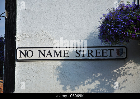 Nr. Name Straße, Sandwich, Kent, England, Vereinigtes Königreich Stockfoto