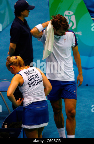 GAIL EMMS & NATHAN ROBERTSON Großbritannien Olympiastadion Peking CHINA 14. August 2008 Stockfoto