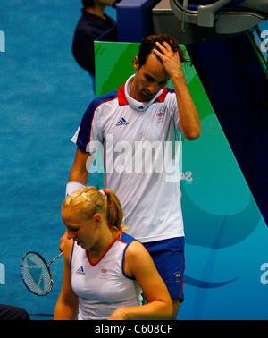 GAIL EMMS & NATHAN ROBERTSON Großbritannien Olympiastadion Peking CHINA 14. August 2008 Stockfoto