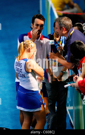 GAIL EMMS & NATHAN ROBERTSON Großbritannien Olympiastadion Peking CHINA 14. August 2008 Stockfoto