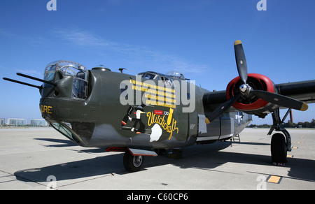 Die letzte flugfähige Consolidated B-24J Liberator "Hexerei" in Sunnyvale, CA USA Stockfoto