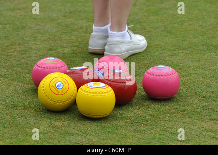 Juniorinnen Schalen in Leamington Spa, Großbritannien Stockfoto