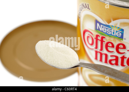 Teelöffel Kaffee Mate Aufheller Stockfoto