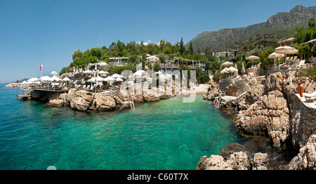 KAS Strand Meer Hafen Hafen Türkei Turkishh Stockfoto