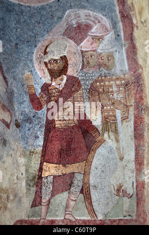 Fresko in der Kirche St. Nikolaus 4. Cent AD Santa Claus Noel Baba Sinterklaas Myra Türkei Stockfoto