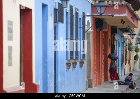 Calle del Arco, Antigua, Guatemala Stockfoto