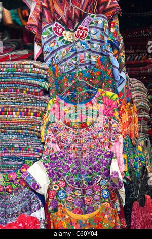 Mercado de Artesanias, Handwerker-Markt, Antigua, Guatemala Stockfoto