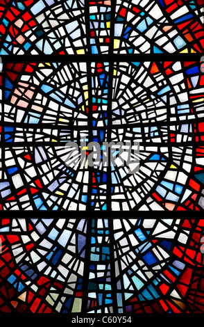 Glasfenster von Skalholt Kathedrale, Golden Circle, Island Stockfoto