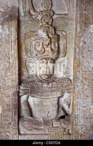 Stella 6 von Maya-Ruinen von Piedras Negras, nationalen Museum für Archäologie und Ethnologie, Guatemala City, Guatemala Stockfoto