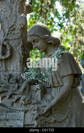 Cimetière de l ' est, Lille, Nord-Pas-de-Calais, Frankreich Stockfoto