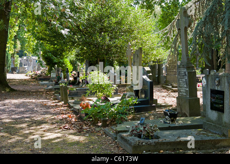 Cimetière de l ' est, Lille, Nord-Pas-de-Calais, Frankreich Stockfoto