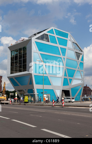 Die Humboldt-Box Gebäude in Berlin, Deutschland, einen Ausstellungsraum verwendet während des Umbaus des Humboldt-Forums. Stockfoto