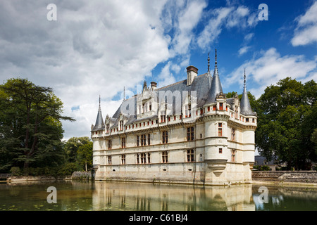 Schloss in Azay le Rideau, Indre et Loire, Frankreich, Europa Stockfoto