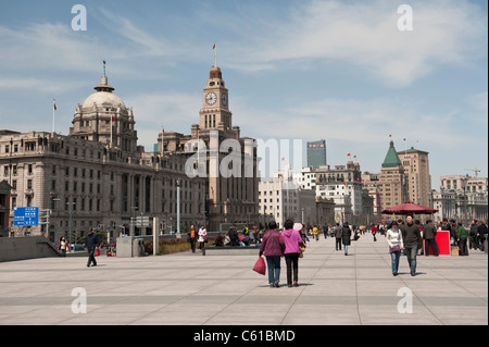 HSBC-Gebäude und Zollhaus am Bund, Shanghai, China Stockfoto