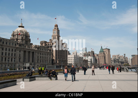 HSBC-Gebäude und Zollhaus am Bund, Shanghai, China Stockfoto