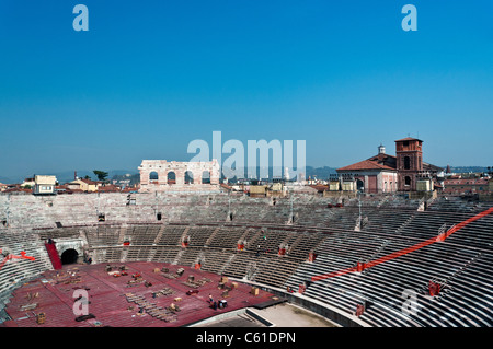 Römisches Amphitheater, Verona Italien Stockfoto