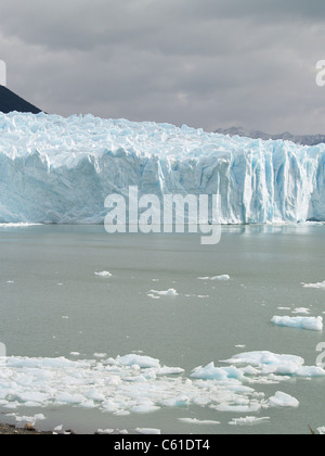 Glazial-Gesicht des Glaciar Perito Moreno, Argentinien Stockfoto